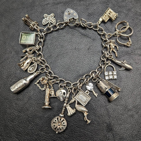 英國復古純銀魅力手鍊 71 克